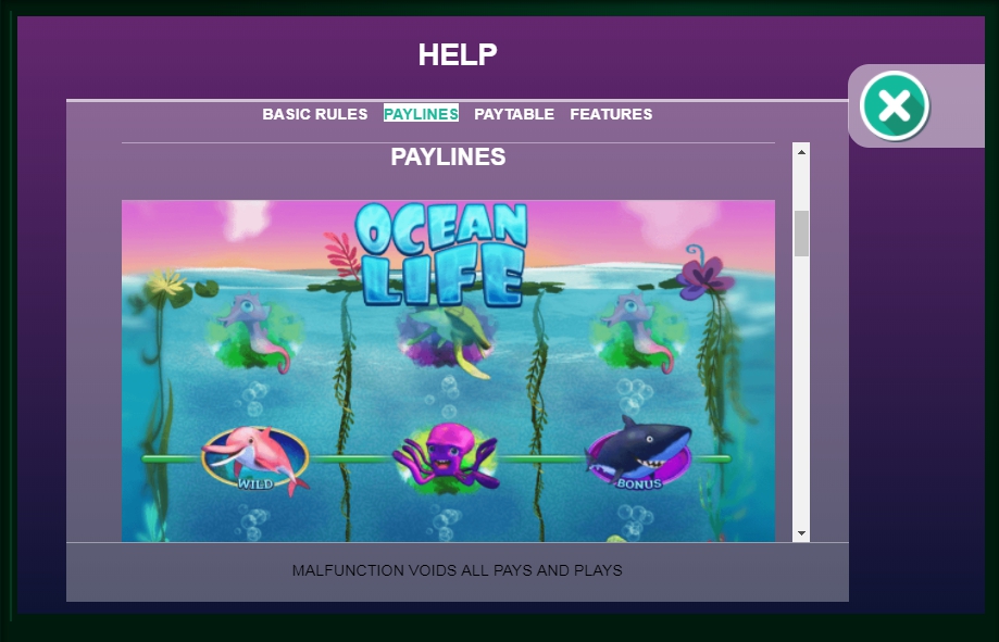 ocean life slot machine detail image 2
