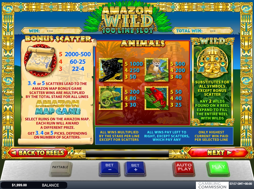amazon wild slot machine detail image 1