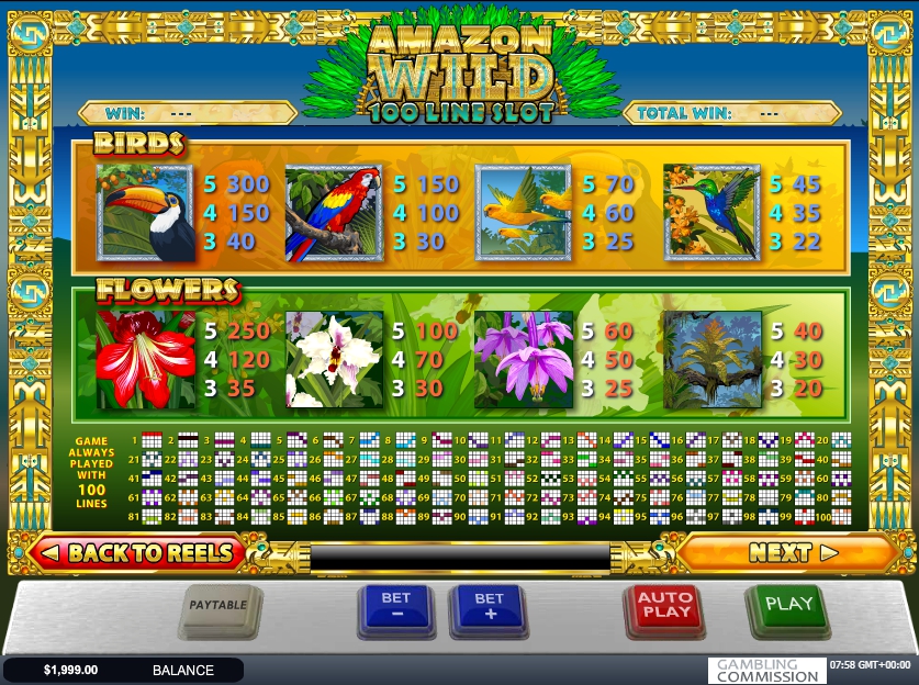 amazon wild slot machine detail image 0
