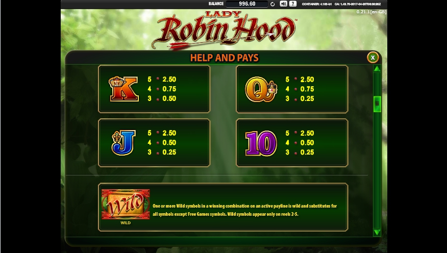 lady robin hood slot machine detail image 6