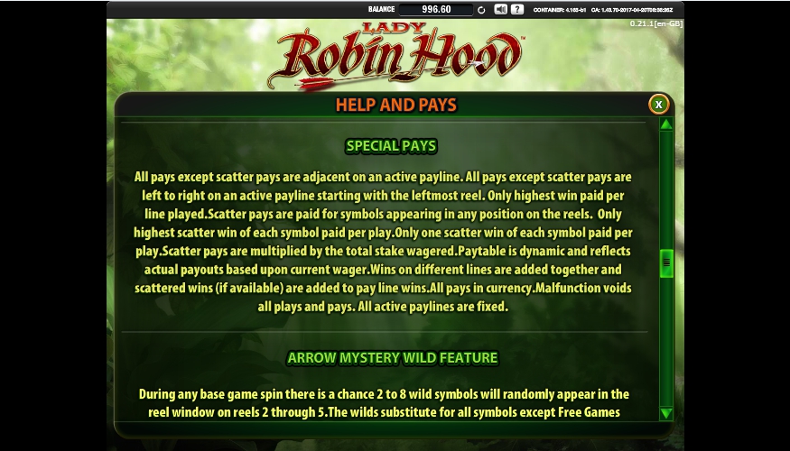 lady robin hood slot machine detail image 4