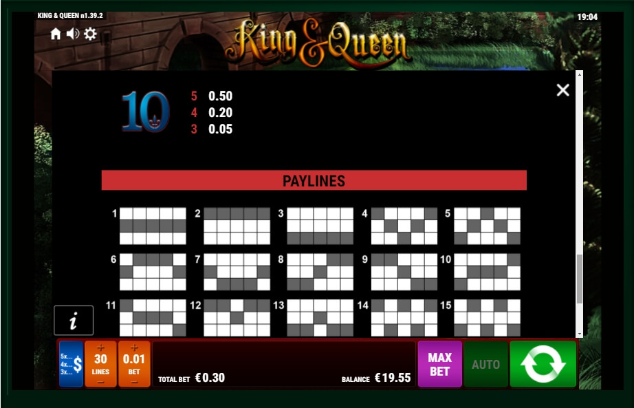 king and queen slot machine detail image 1