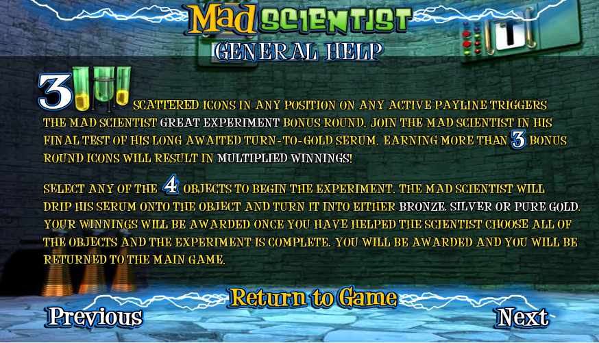 mad scientist slot machine detail image 1