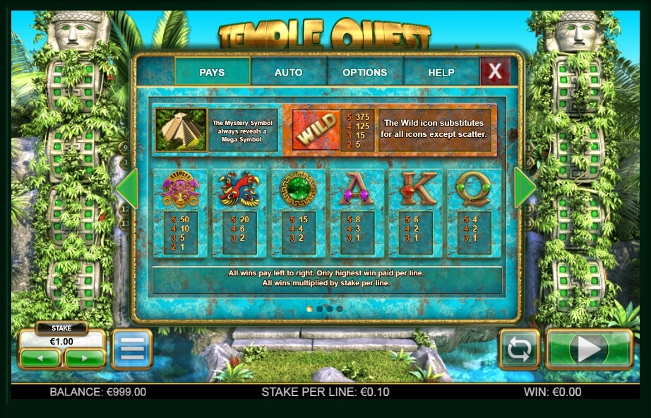 temple quest spinfinity slot machine detail image 9