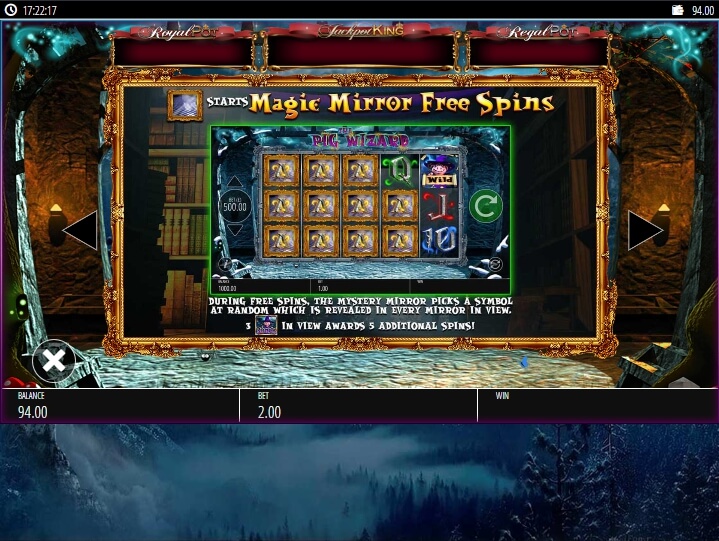 harry trotter the pig wizard slot machine detail image 3