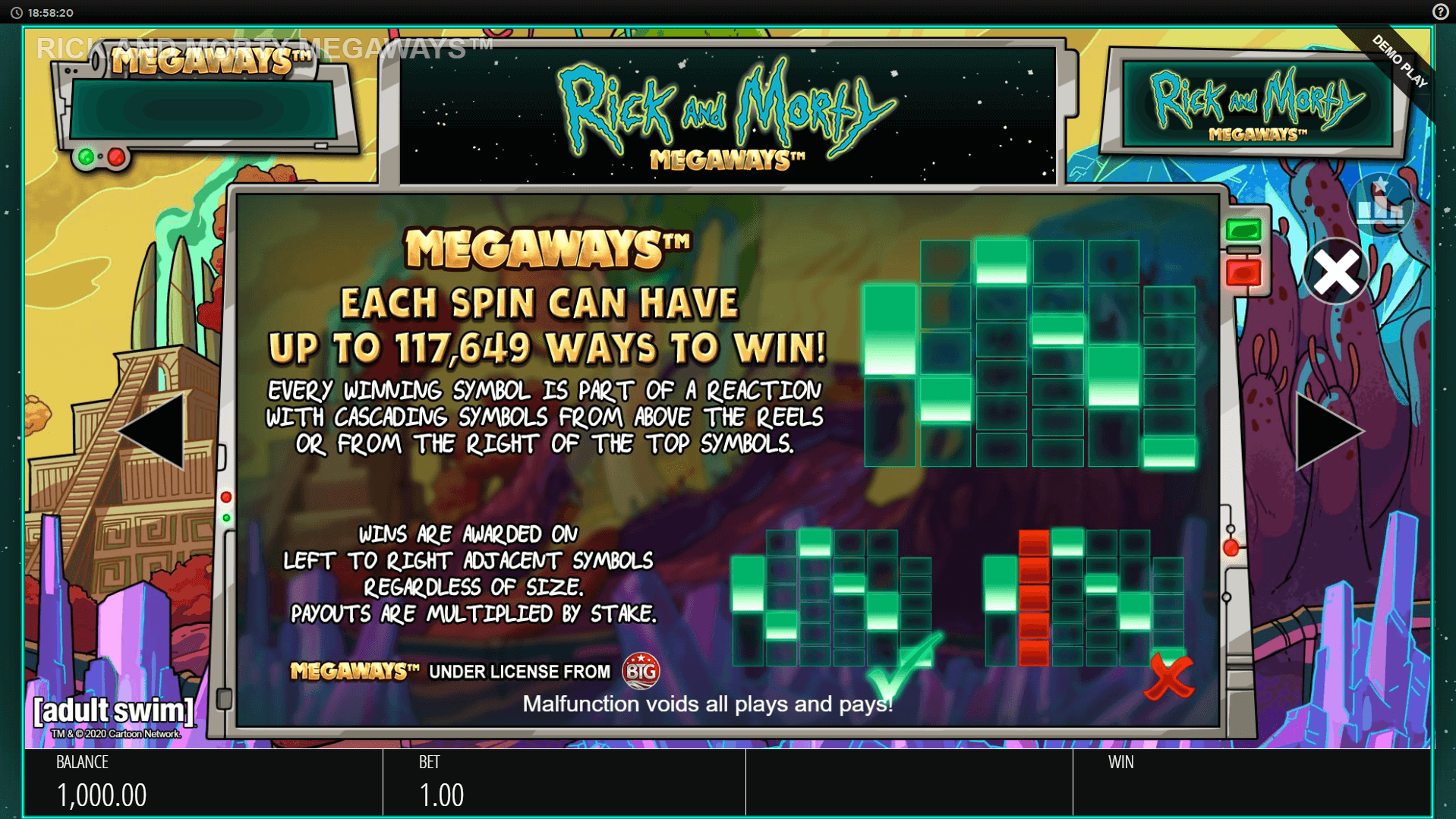 rick and morty megaways slot machine detail image 5