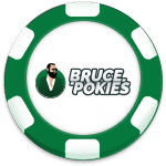 BrucePokies Casino Bonus Chip logo