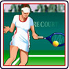 tennis player in white - centre court