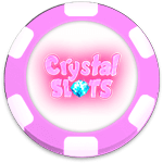 Crystal Slots Casino Bonus Chip logo