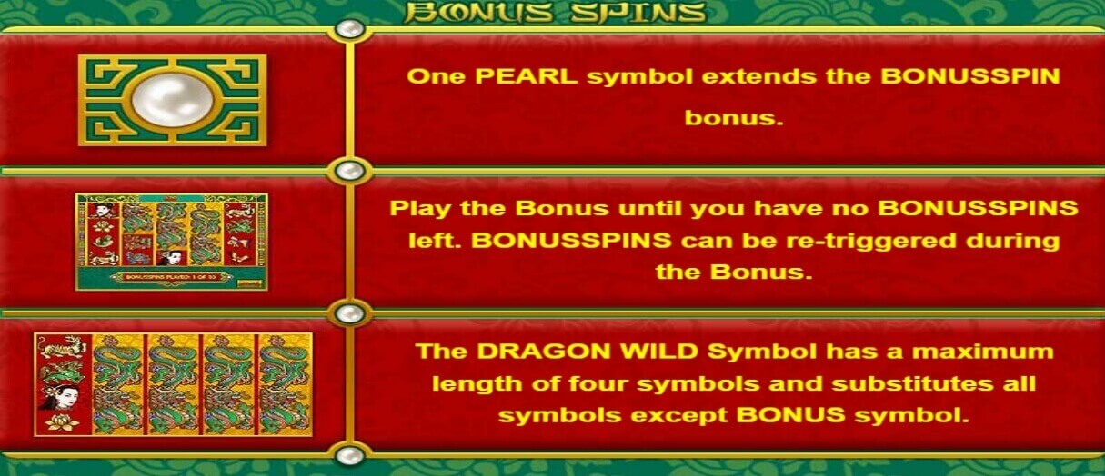 Dragons Pearl slot Bonus Spins