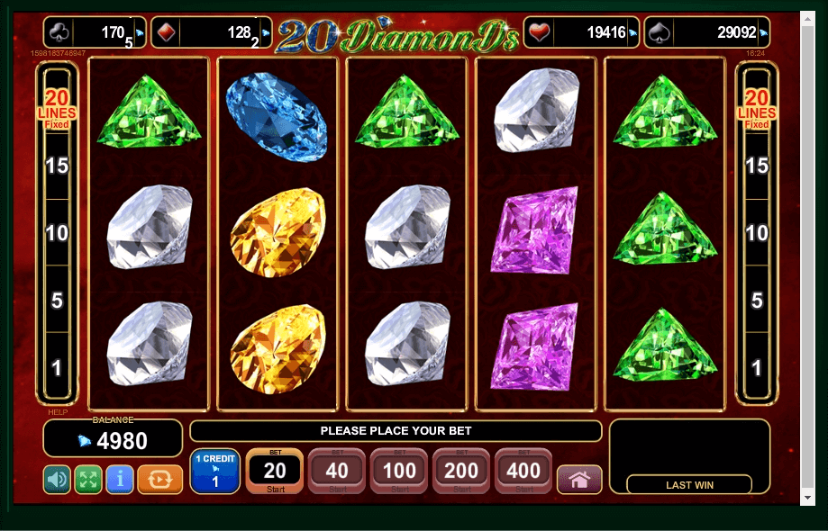 20 Diamonds slot play free