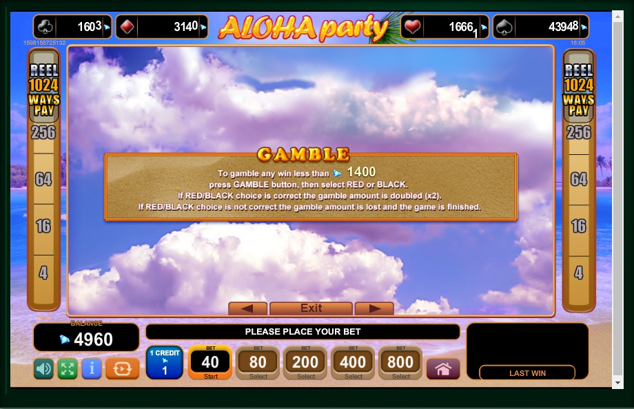 aloha party slot machine detail image 2