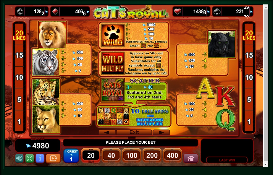 cats royal slot machine detail image 4
