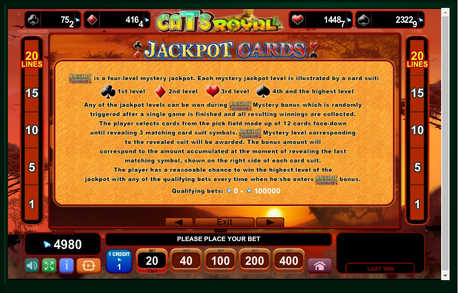 cats royal slot machine detail image 1
