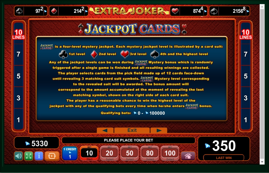 extra joker slot machine detail image 1