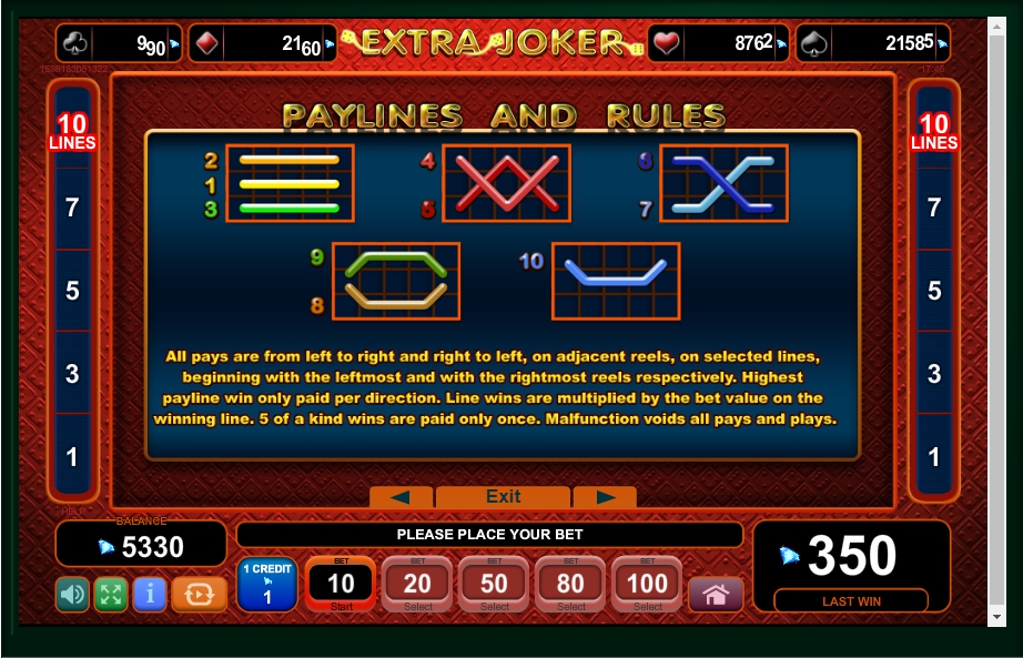 extra joker slot machine detail image 0