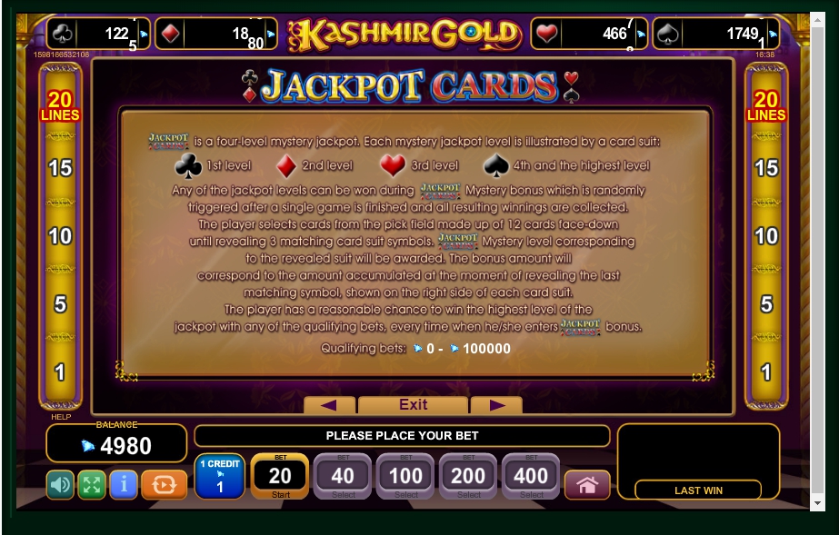 kashmir gold slot machine detail image 1