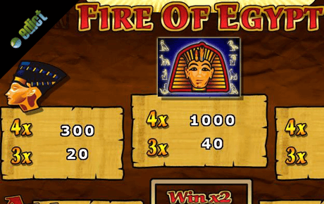Fire of Egypt slot machine