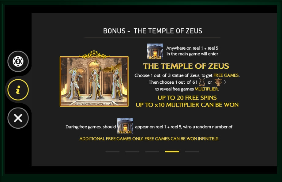 zeus king of gods slot machine detail image 1