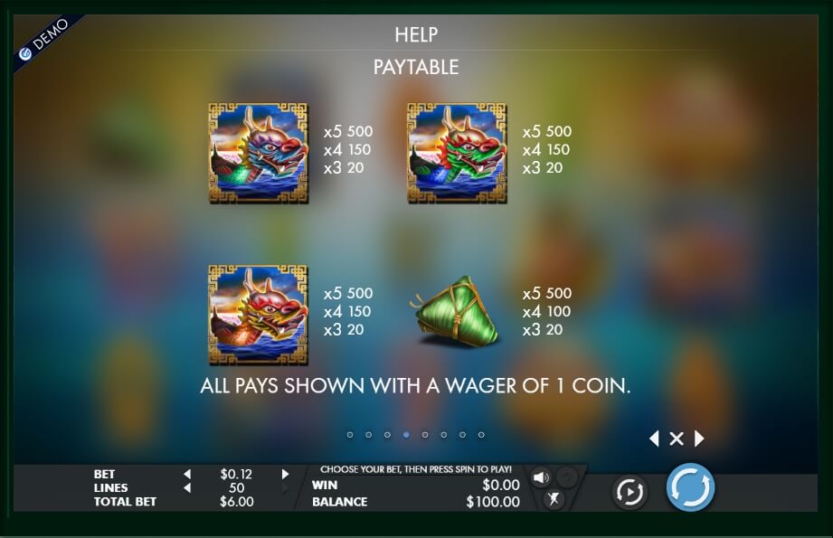 lucky dragon boat slot machine detail image 4