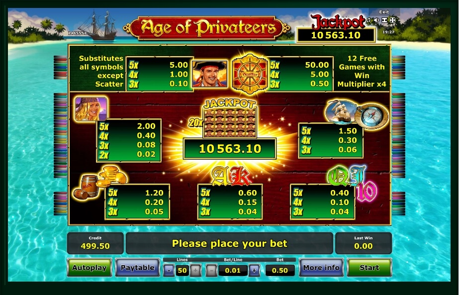 age of privateers slot machine detail image 5