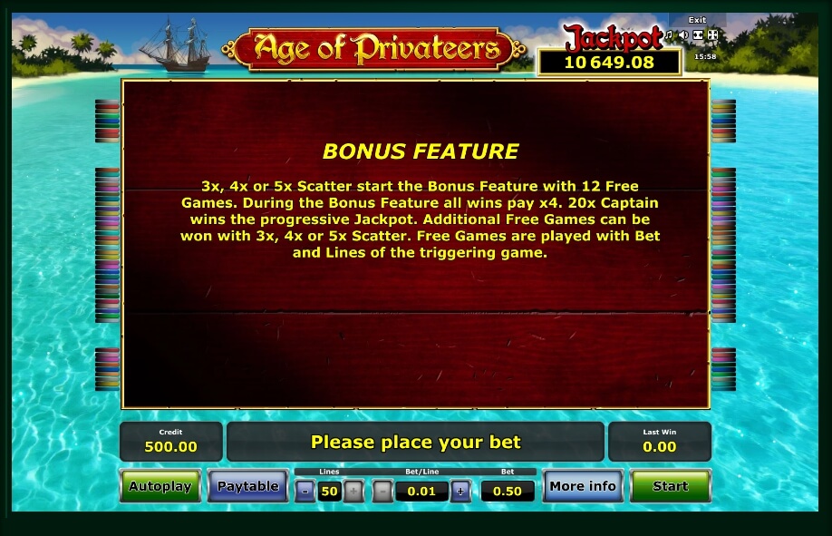 age of privateers slot machine detail image 4