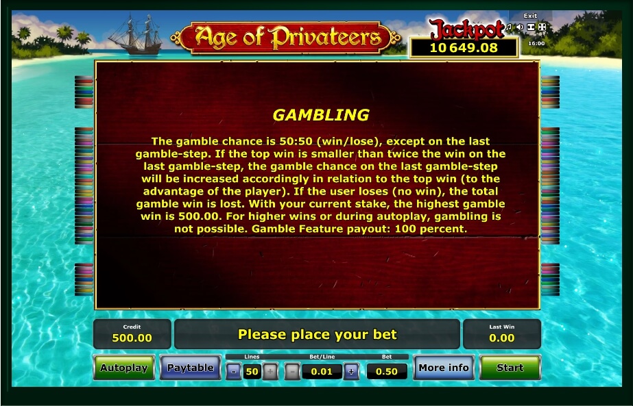 age of privateers slot machine detail image 1