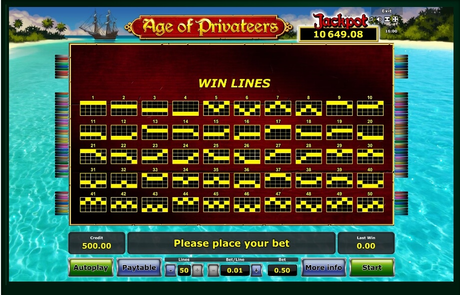 age of privateers slot machine detail image 0