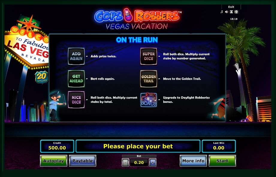 cops n robbers: vegas vacation slot machine detail image 14