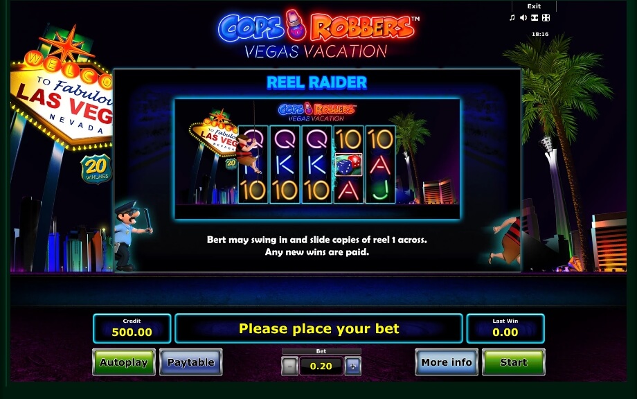 cops n robbers: vegas vacation slot machine detail image 4