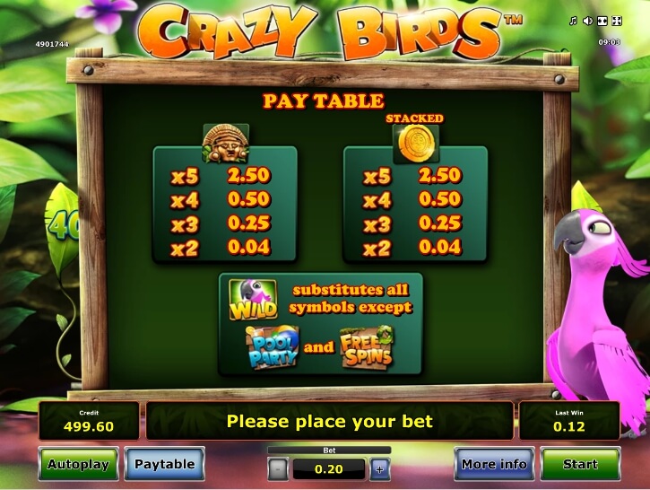 crazy birds slot machine detail image 0