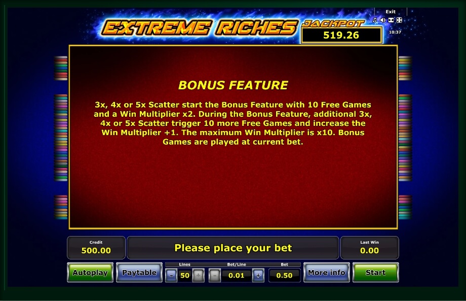 extreme riches slot machine detail image 5