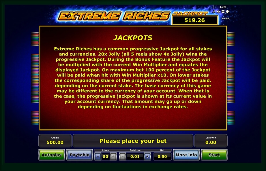 extreme riches slot machine detail image 4