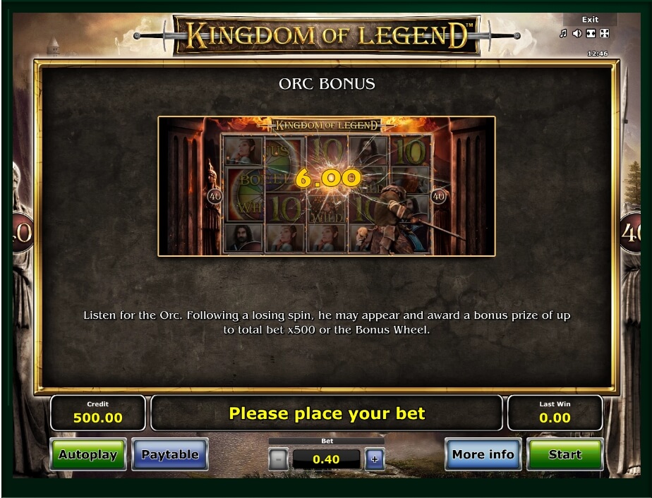 kingdom of legends slot machine detail image 12