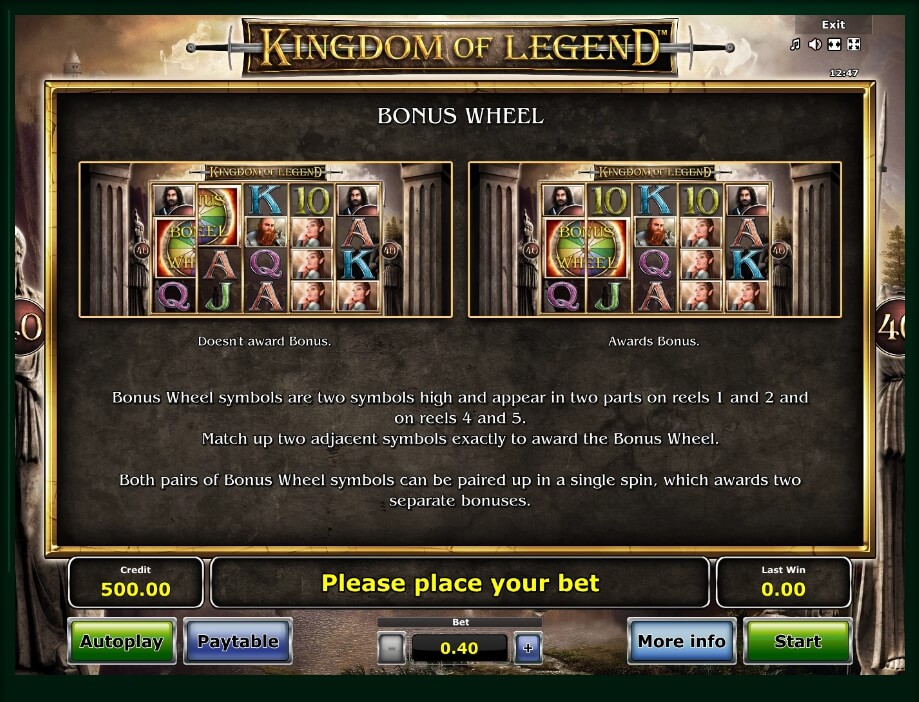 kingdom of legends slot machine detail image 11