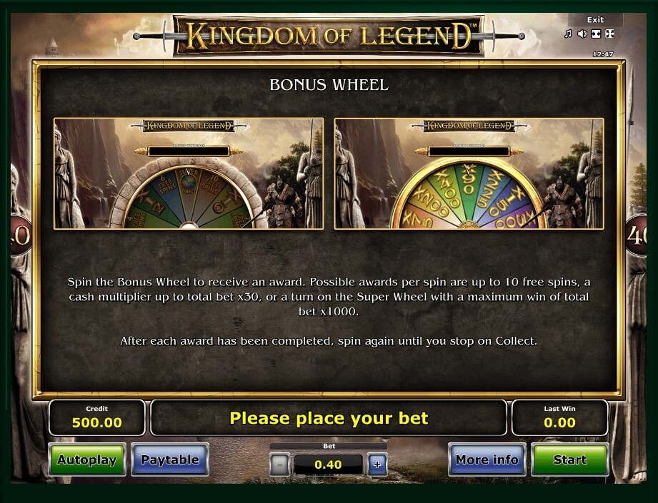 kingdom of legends slot machine detail image 10