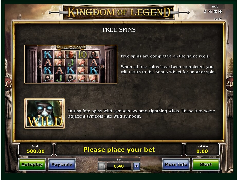 kingdom of legends slot machine detail image 9