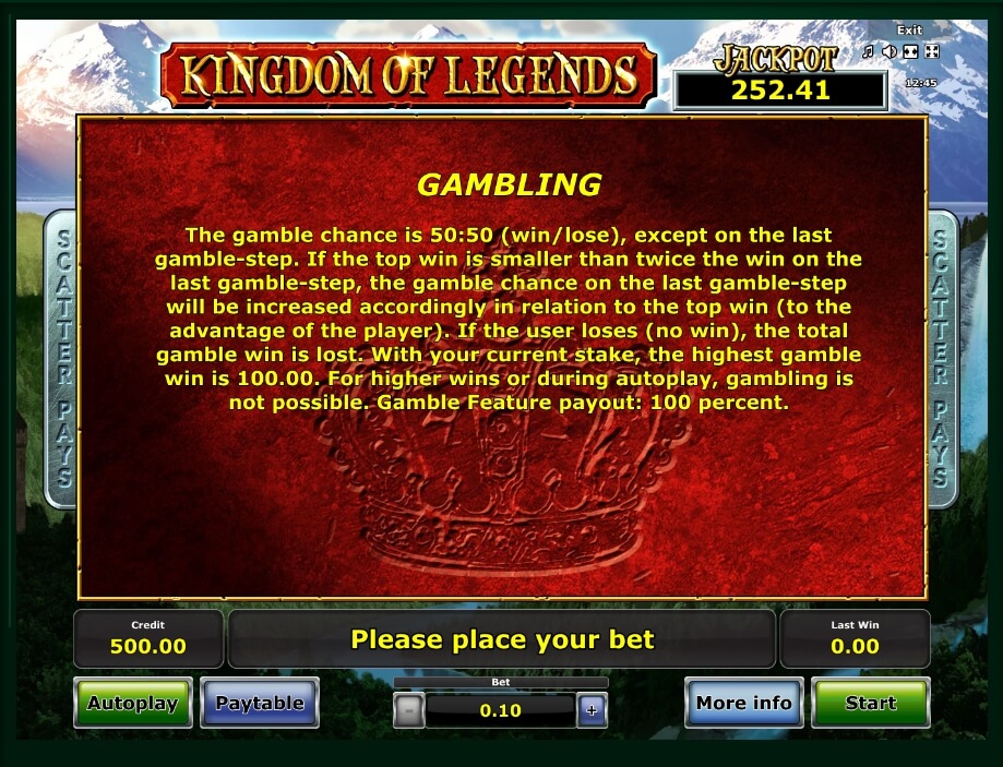 kingdom of legends slot machine detail image 0