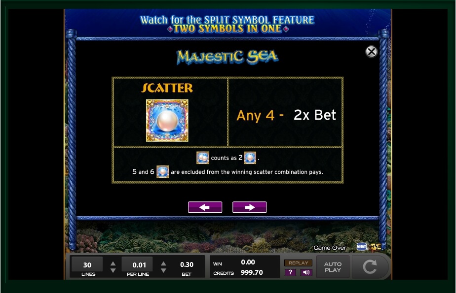 majestic sea slot machine detail image 0