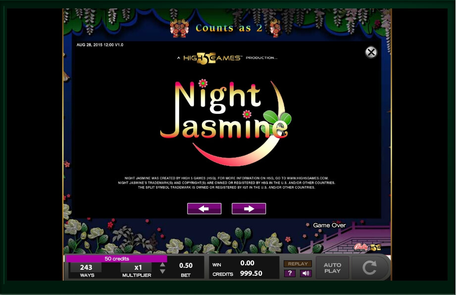 night jasmine slot machine detail image 8