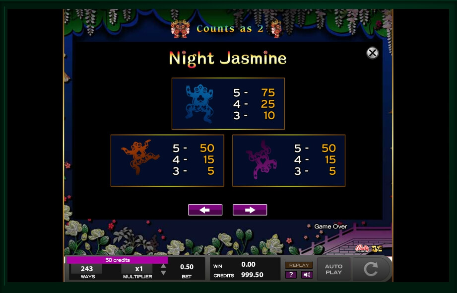 night jasmine slot machine detail image 0