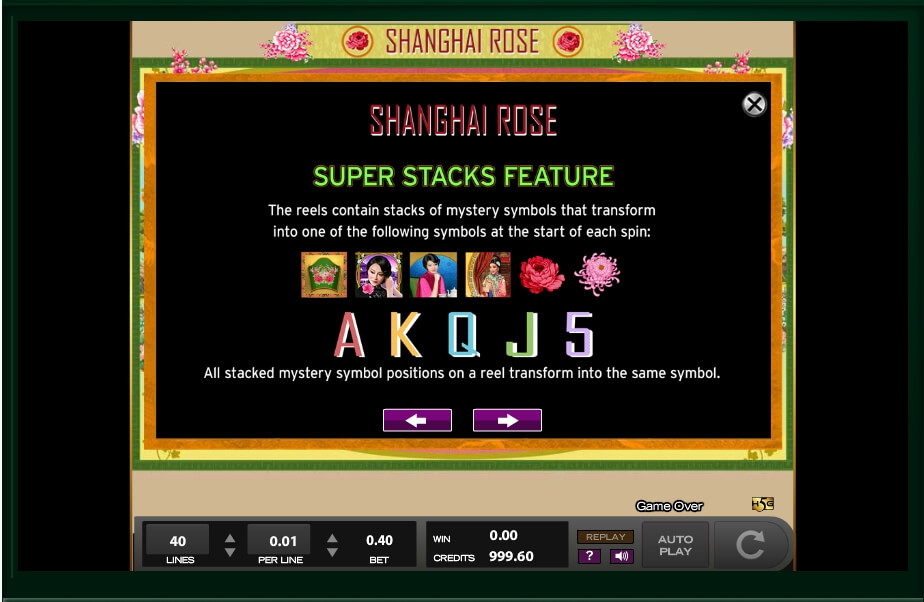 shanghai rose slot machine detail image 15