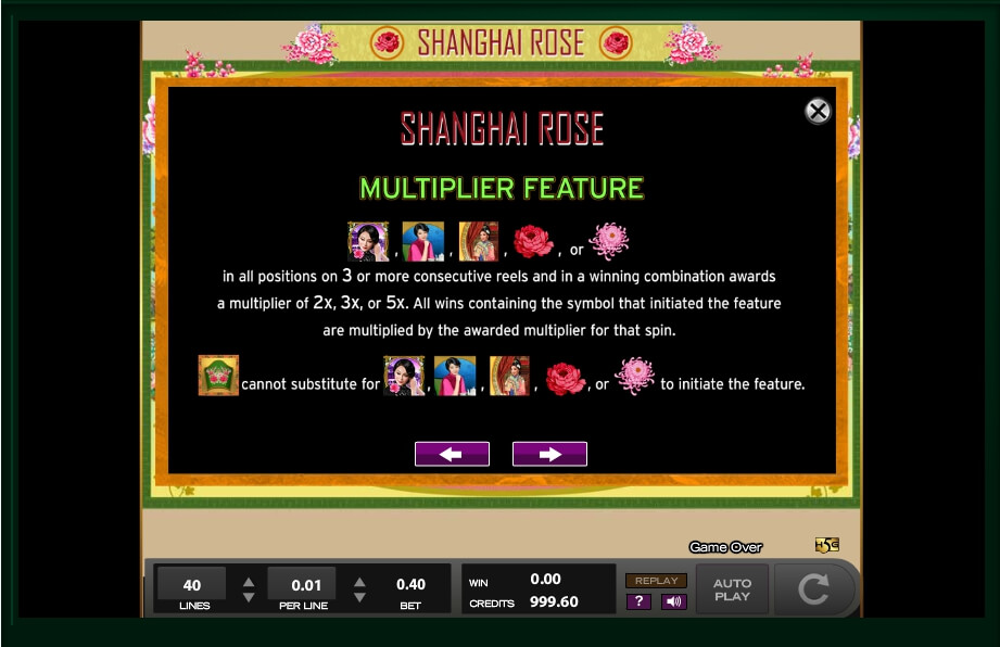 shanghai rose slot machine detail image 14