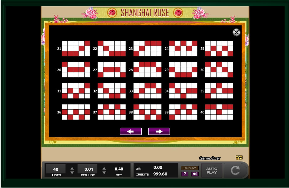 shanghai rose slot machine detail image 12