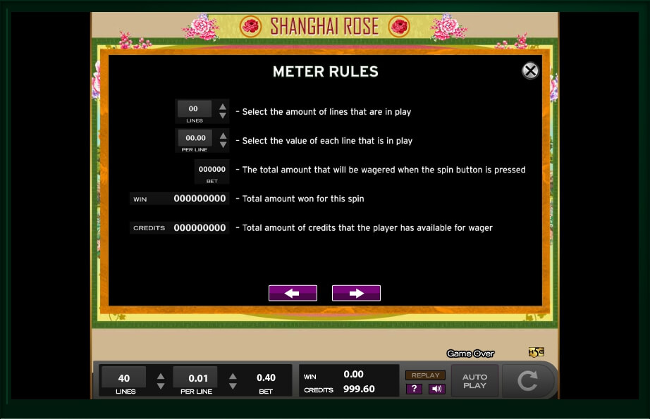 shanghai rose slot machine detail image 9