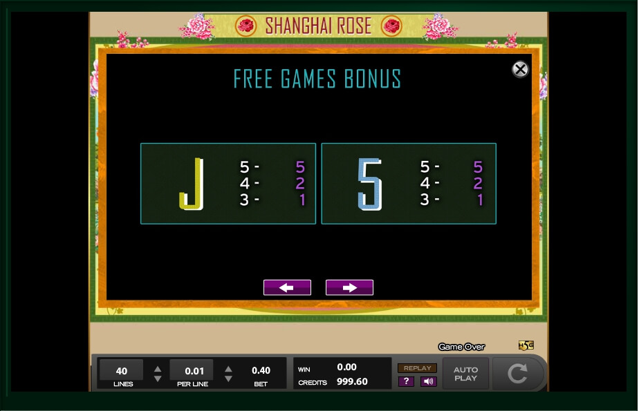 shanghai rose slot machine detail image 4