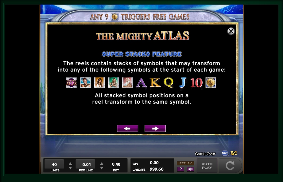 the mighty atlas slot machine detail image 13