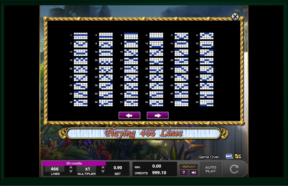 white falls slot machine detail image 20