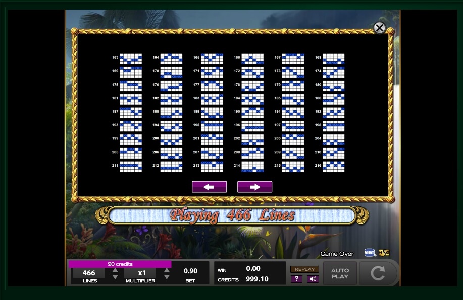white falls slot machine detail image 17