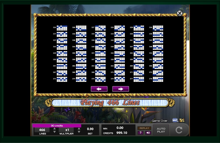 white falls slot machine detail image 13